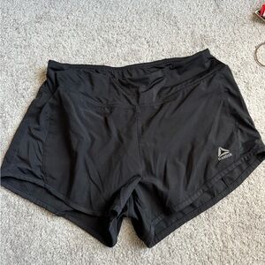 Reebok Women's Jet Black Athletic Shorts